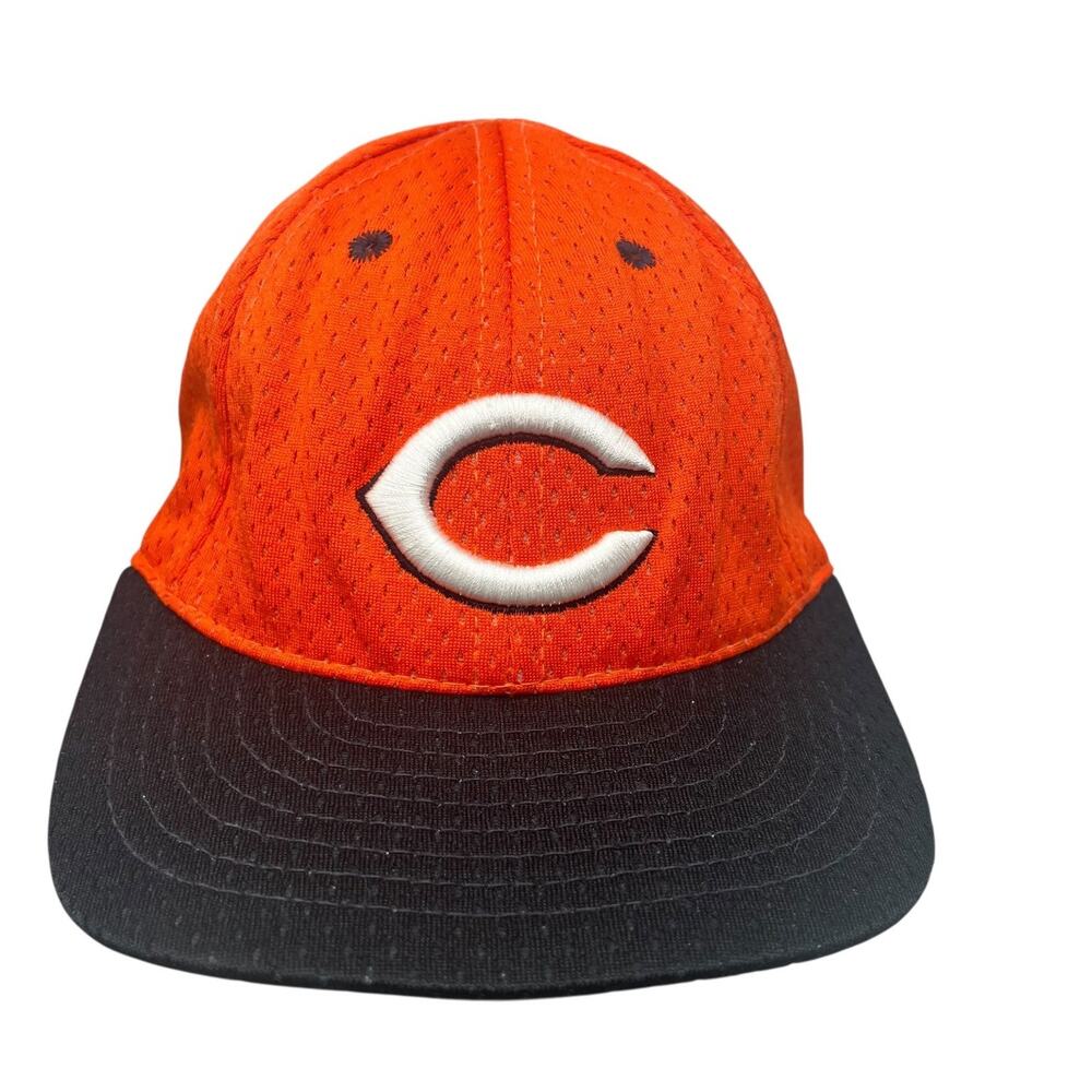 Cincinnati Reds Hat Sportco Ballfit Mesh Fitted Men's Orange Black